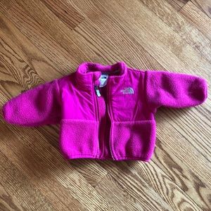 The North Face infant fleece 0-3 months, hot pink